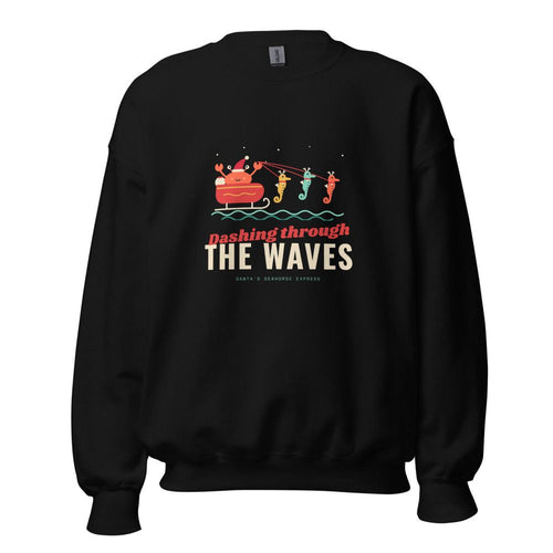 Dashing Through the Waves Christmas Sweatshirt
