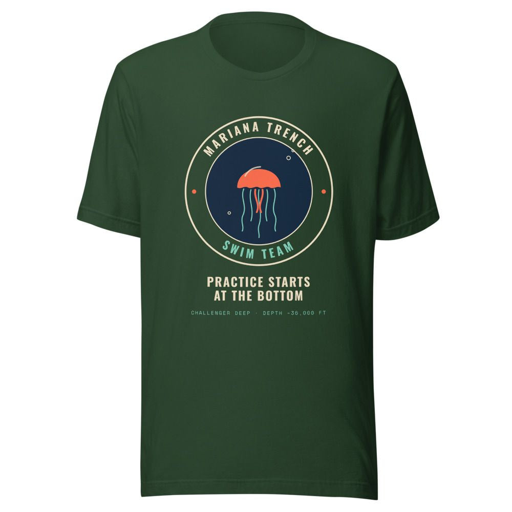 Mariana Trench Swim Team T-Shirt - Forest
