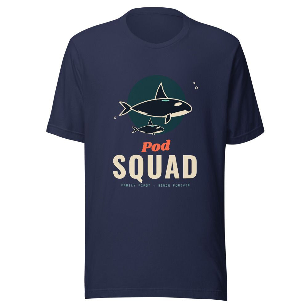 Pod Squad Orca T-Shirt - Navy