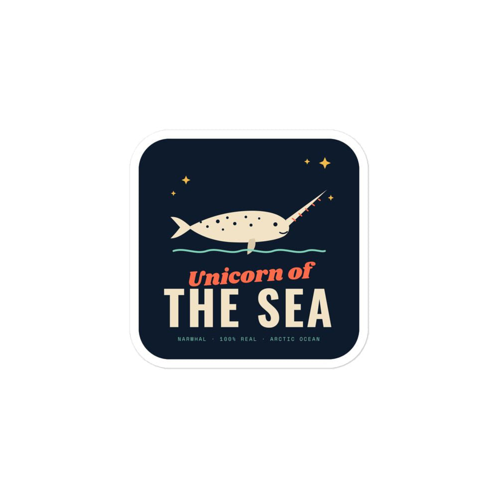 Unicorn of the Sea Narwhal Sticker