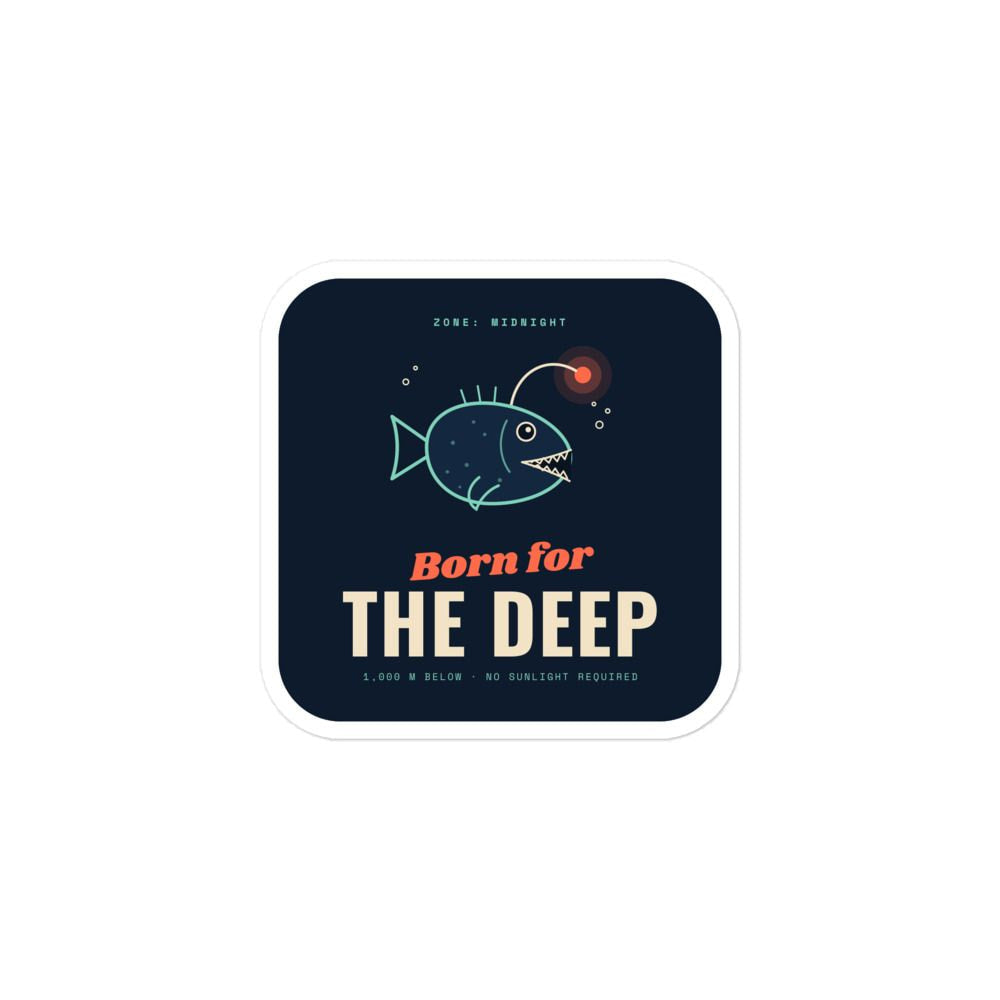 Born for the Deep Anglerfish Sticker