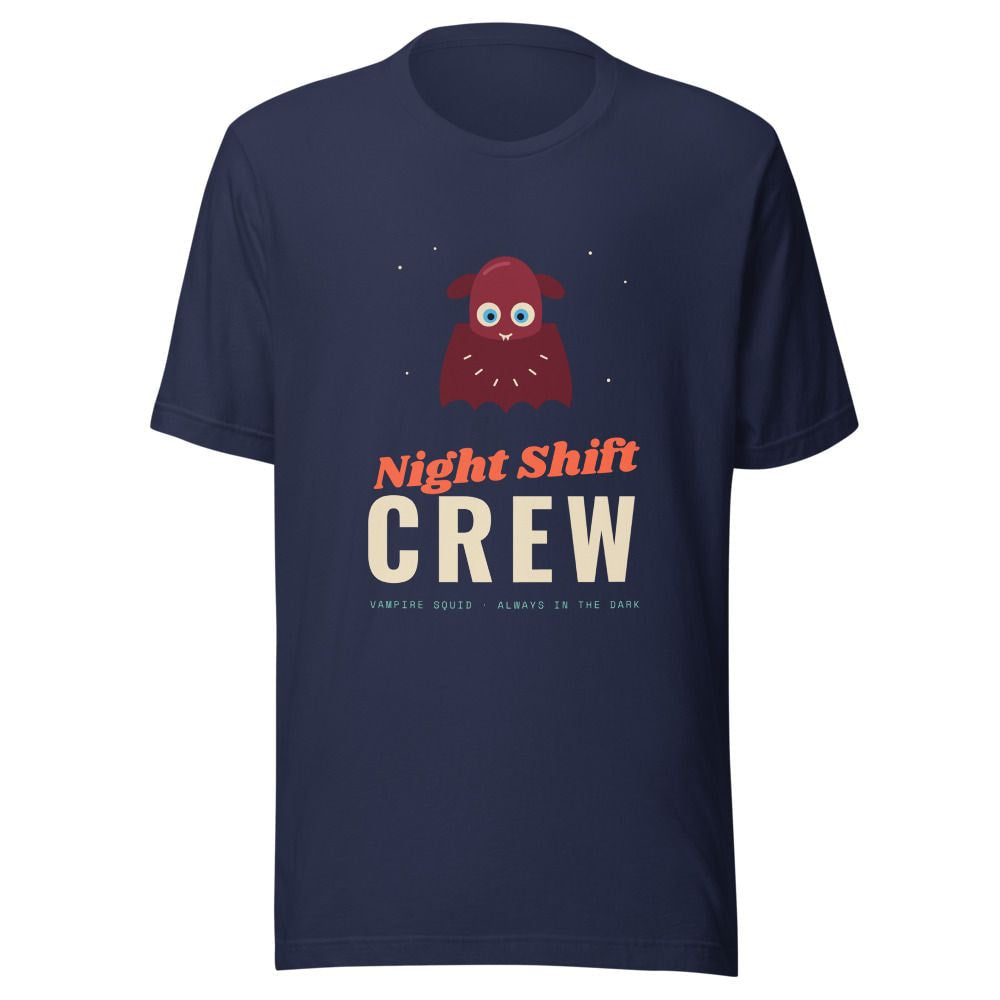 Night Shift Vampire Squid T-Shirt - Navy