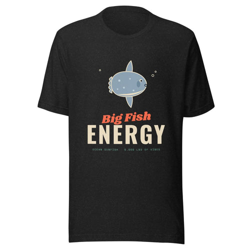 Big Fish Energy Ocean Sunfish T-Shirt - Black Heather