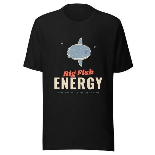 Big Fish Energy Ocean Sunfish T-Shirt - Black