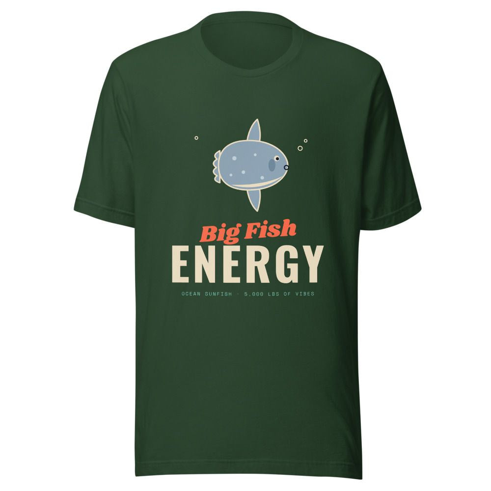 Big Fish Energy Ocean Sunfish T-Shirt - Forest
