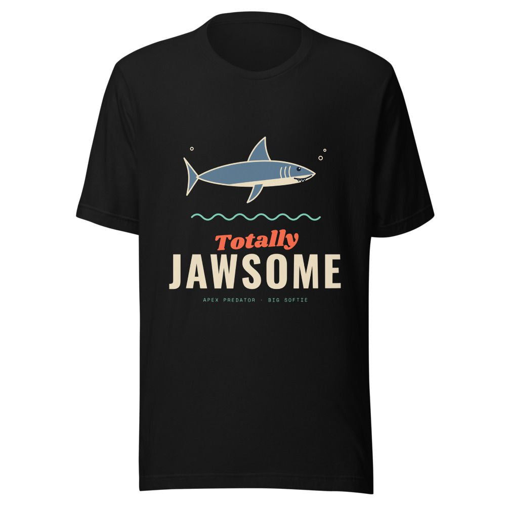 Totally Jawsome Shark T-Shirt - Black