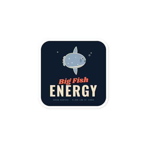 Big Fish Energy Sunfish Sticker