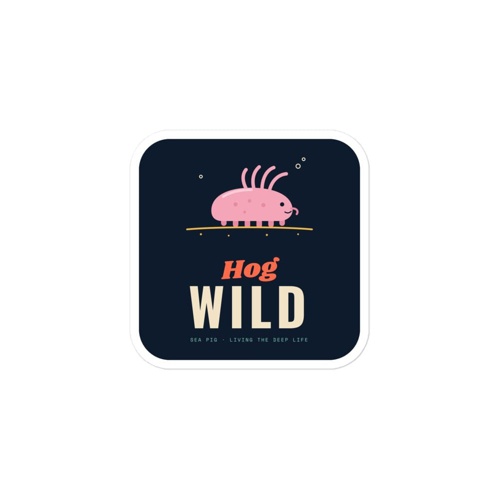 Hog Wild Sea Pig Sticker