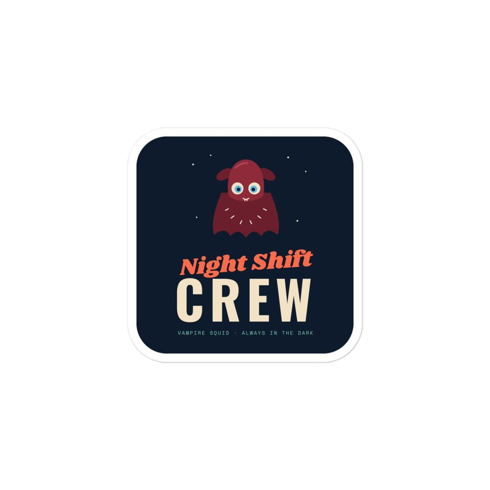 Night Shift Vampire Squid Sticker