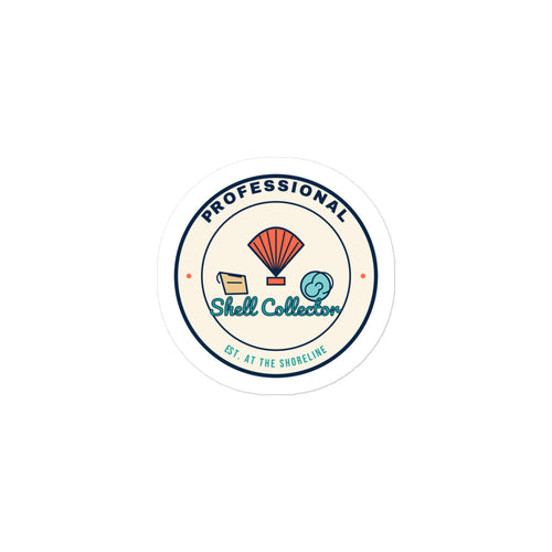 Professional Shell Collector Sticker